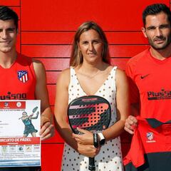 Morata y Adán apadrinan el torneo de pádel del Atlético