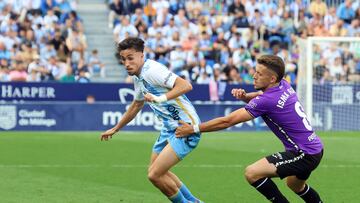 Isma Ruiz, en un lance del domingo en La Rosaleda