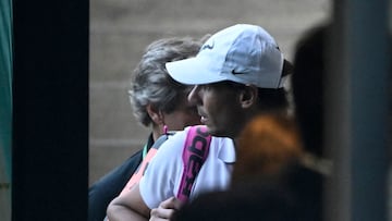 Tennis - Wimbledon - All England Lawn Tennis and Croquet Club, London, Britain - July 7, 2022 Spain's Rafael Nadal after withdrawing from Wimbledon due to injury REUTERS/Toby Melville