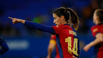 Aitana durante el partido de Champions League contra el St. Pölten.