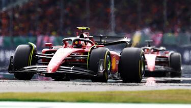 Carlos Sainz, durante un momento de la carrera en Silverstone.