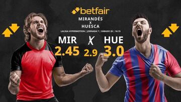 CD Mirandés vs. SD Huesca: horario, TV, pronósticos, estadísticas y clasificación