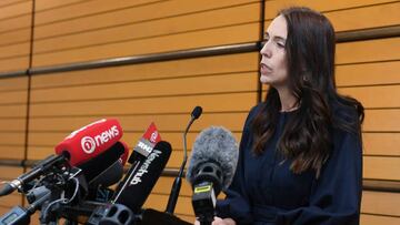 NAPIER, NEW ZEALAND - JANUARY 19: New Zealand Prime Minister Jacinda Ardern announces her resignation at the War Memorial Centre on January 19, 2023 in Napier, New Zealand. (Photo by Kerry Marshall/Getty Images)