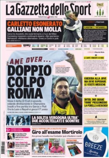 Portadas de la prensa deportiva