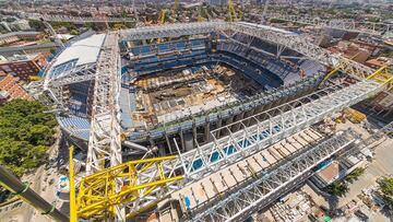 El Bernabéu, en obras.