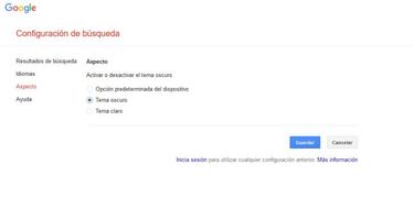 El modo oscuro llega al buscador web de Google, así puedes activarlo