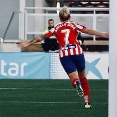 La centrocampista Ángela Sosa, un valor seguro para el Atlético