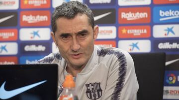 29/01/19  Rueda de Prensa de Ernesto Valverde entrenador del Barcelona 
  con motivo de partido de vuelta de Copa del Rey/cuartos de final contra el Sevilla
 
 