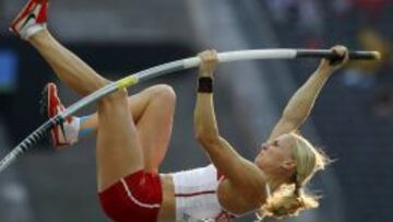 La pertiguista polaca Anna Rogowska.