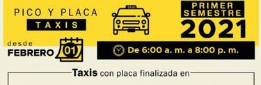 Pico y placa para taxis en Medellín: medidas, restricciones y cómo funcionará