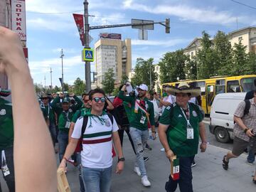 México vs. Suecia: El ambiente y color previo al partido