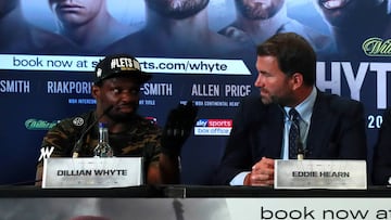 Dillian Whyte y Eddie Hearn.