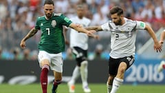 Miguel Layun, contra Alemania en el Mundial. 