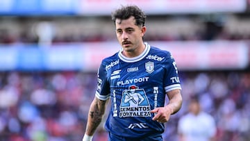 Alan Mozo of Pachuca during the 4th round match between Queretaro and Pachuca as part of the Liga BBVA MX, Torneo Clausura 2026 at La Corregidora Stadium, on February, 2026 in Santiago de Queretaro, Mexico.