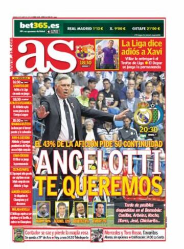 Las portadas de AS de mayo