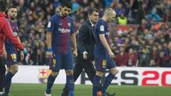 Iniesta se retir&oacute; lesionado ante el Atl&eacute;tico de Madrid