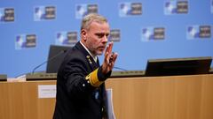 El presidente del Comité Militar de la OTAN, el almirante Rob Bauer.
