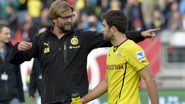 Jurgen Klopp y Sokratis.