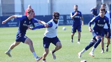 Entrenamiento de Osasuna en Tajonar.