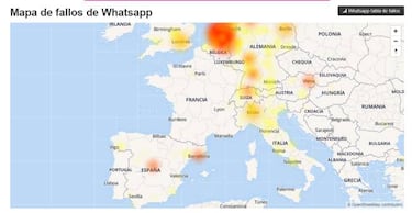 WhatsApp caído en varias zonas de España, ¿te ha afectado?