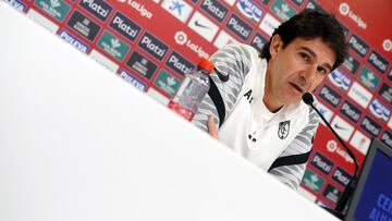 Karanka durante la rueda de prensa.