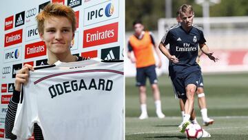 Odegaard en el Madrid.