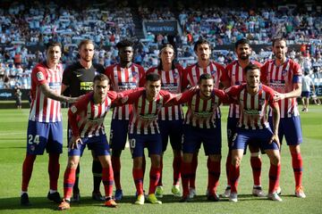 Once inicial del Atlético 