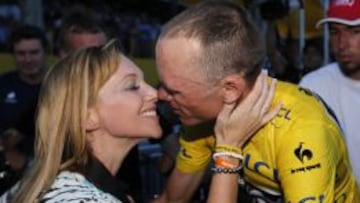 Chris Froome y su mujer Michelle Cound.