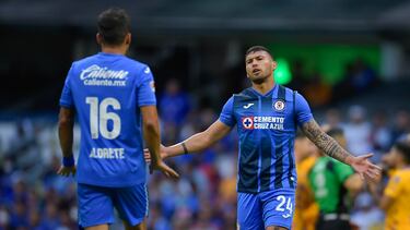 Juan Escobar of Cruz Azul during the game Cruz Azul vs Tigres UANL, corresponding to the first leg match of Quarterfinals, Torneo Clausura Grita Mexico C22 of the BBVA MX League, at Azteca Stadium, on May 12, 2022.
<br><br>
Juan Escobar de Cruz Azul durante el partido Cruz Azul vs Tigres UANL, correspondiente al partido de Ida de Cuartos de Final del Torneo Clausura Grita Mexico C22 de la Liga BBVA MX, en el Estadio Azteca, el 12 de Mayo de 2022.