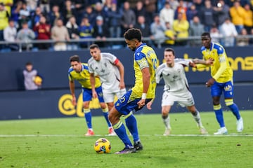 Chris Ramos, autor del gol del triunfo cadista en Albacete.