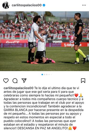 El emotivo adiós de Carlos Palacios a su sobrino: “El último día que te vi...”