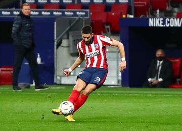 Carrasco marcó el 1-0 al final de la primera parte.