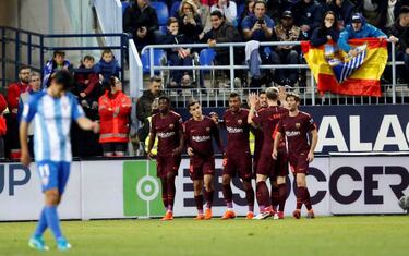 Malaga vs Barcelona: match report, goals, as it happened