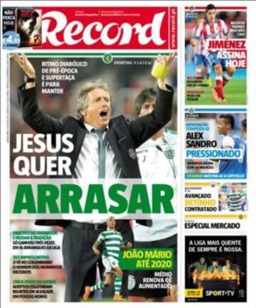 Portadas de la prensa deportiva