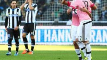 Iturra sufrió contra Juventus en el primer tiempo.