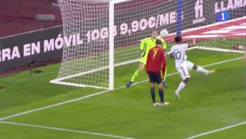 Morata y su brutal golazo de cabeza en el España-Alemania