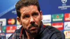 Simeone, en rueda de prensa.