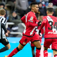 Falcao reaparece en derrota de Rayo Vallecano ante Newcastle