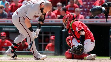 The Arizona Diamondbacks infielder Christian Walker left the game after a high fastball from Cincinnati Reds pitcher Alexis Diaz struck his helmet.