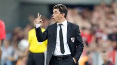 Marcelo Gallardo durante la Recopa Sudamericana entre river Plate y Atl&eacute;tico Paranaense.