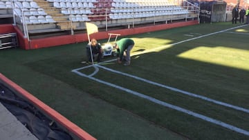 Im&aacute;genes del terreno de juego del Rayo. 