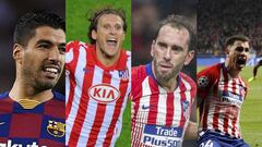 Algunos de los uruguayos que han jugado en el Atl&eacute;tico