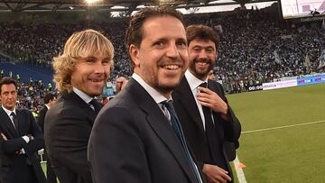 Paratici, Nedved y Agnelli, el tridente de la Juventus.