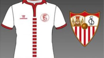 El boceto de la próxima camiseta del Sevilla.