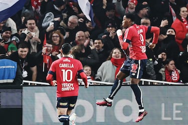 US-born striker Jonathan David going head-to-head with PSG star Kylian Mbappé in Ligue 1