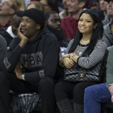 Nicki Minaj estuvo cerca de dar suerte a los Sixers, pero...