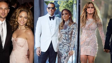 Actualmente JLo se encuentra feliz y enamorada del expelotero Álex Rodríguez, pero antes de él, tuvo otras relaciones y matrimonios.