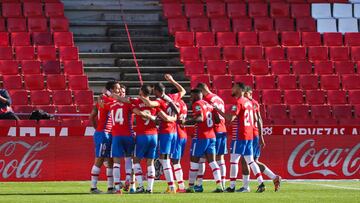 German Sanchez of Granada CF celebrates a goal during La Liga football match played between Granada CF and Real Sociedad SAD at Nuevo Los Carmenes stadium on March 14, 2021 in Granada, Spain.
AFP7
14/03/2021 ONLY FOR USE IN SPAIN