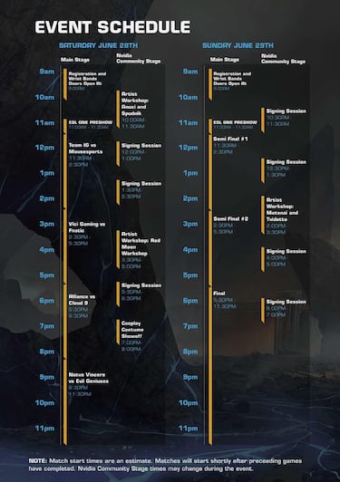 Revelados el esquema y horarios de ESL One de Dota 2