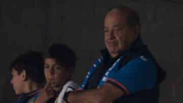 Carlos Slim, durante el partido.